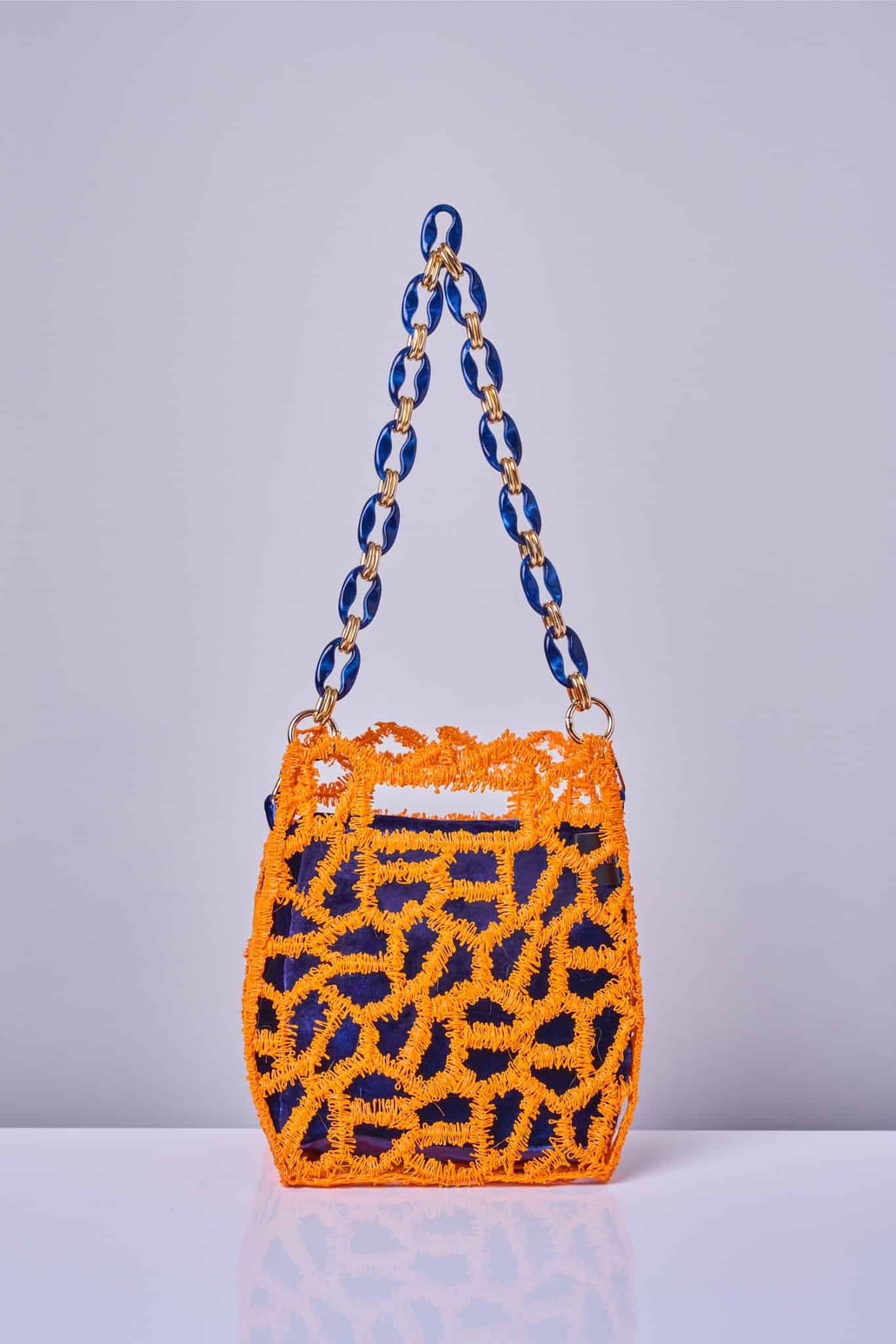 Bolso tubo 3d arco frontal naranja tpu