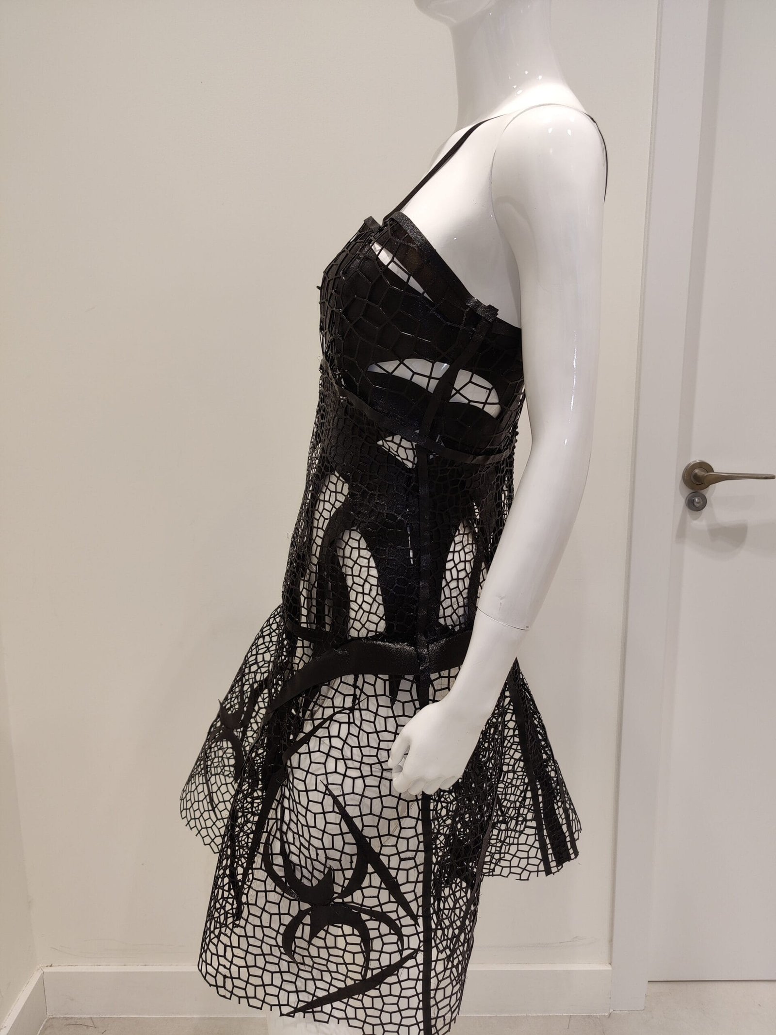 vestido hexaform totalmente impreso en tecnología 3d