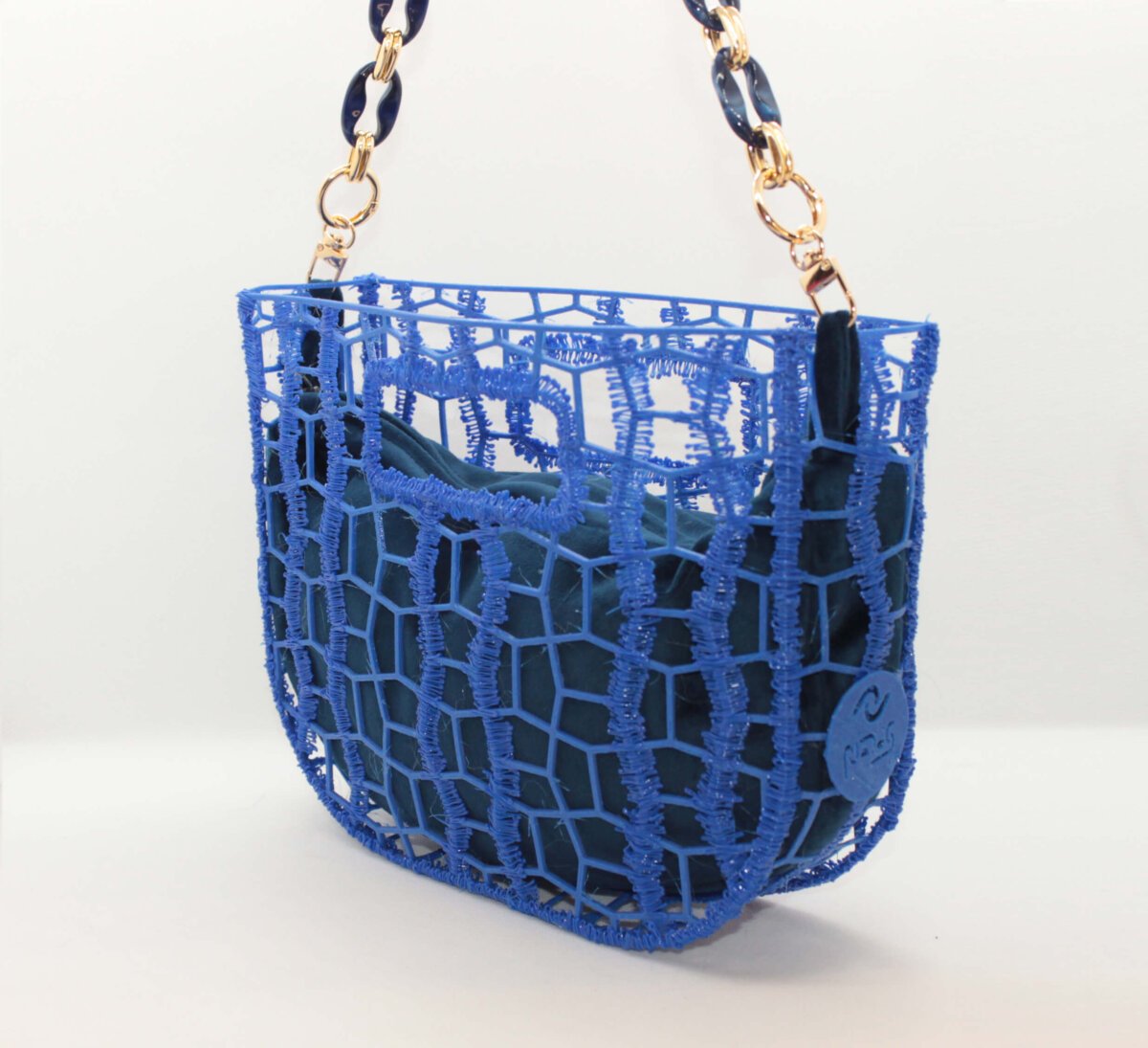 Bolso hecho impresión 3D con cadena