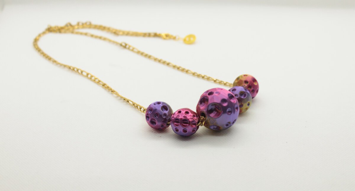 Collar largo Luna Violeta - Imagen 3