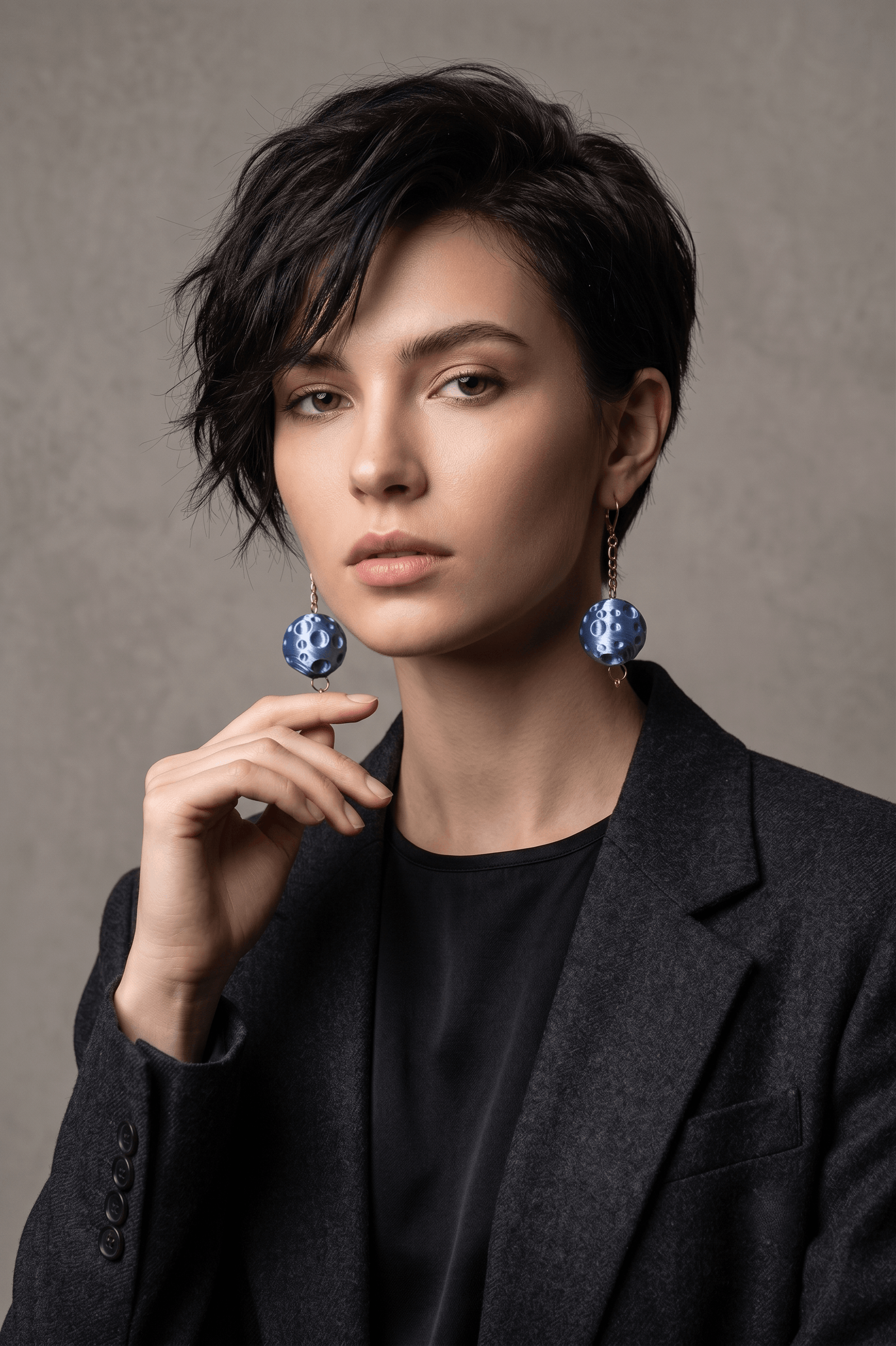 Pendientes Moon Sky Azul - Imagen 5