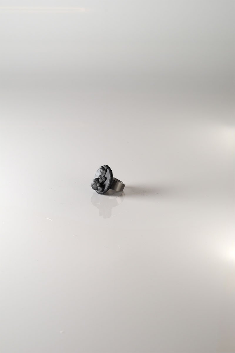 Cup ring Dark Moon black