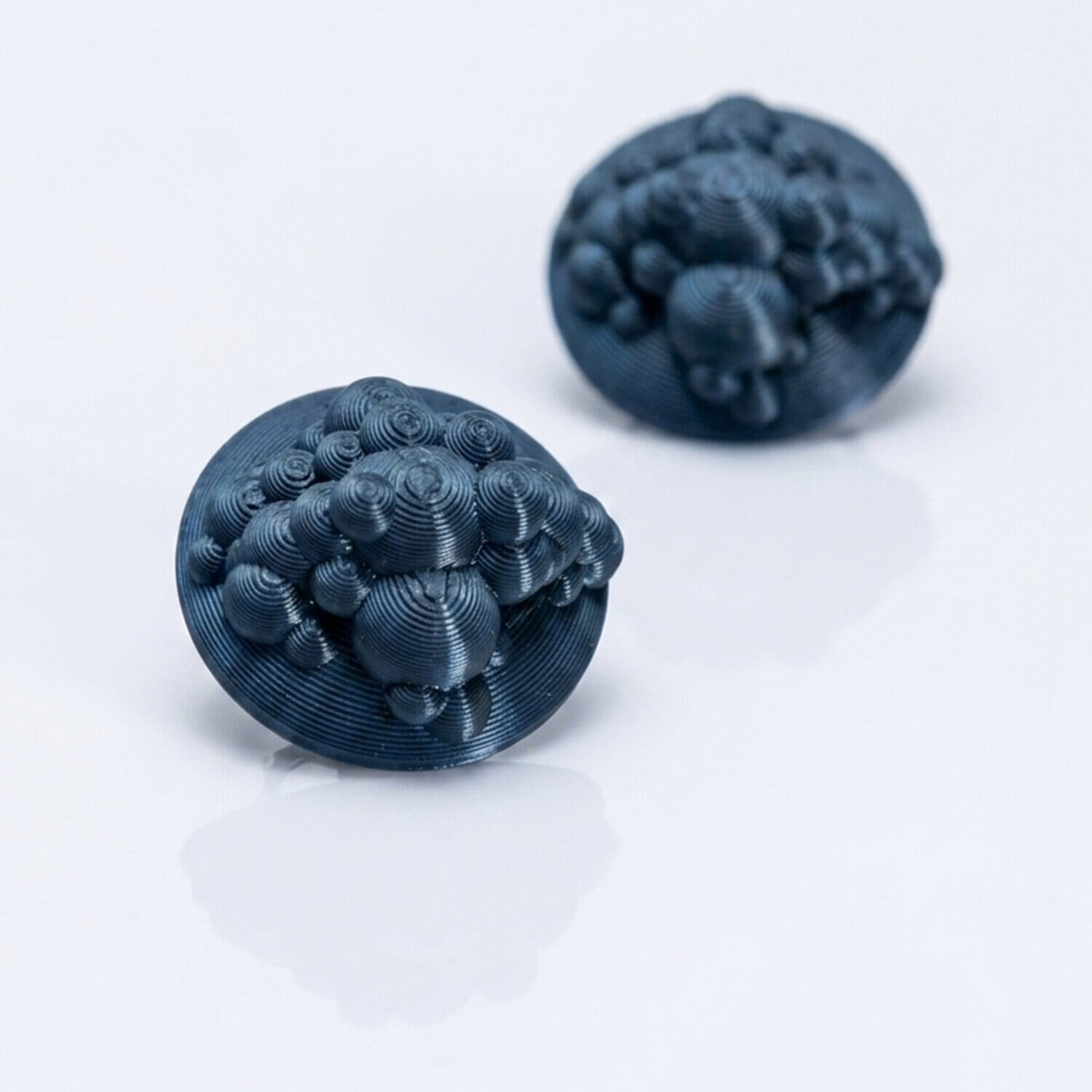 Pendientes Stardust cian