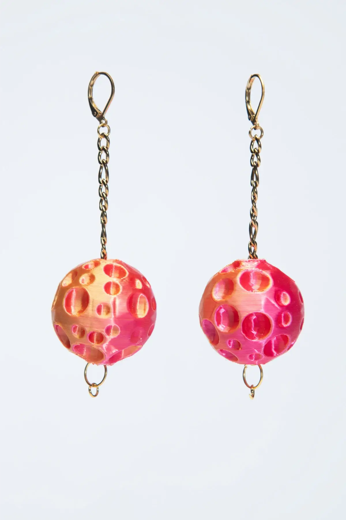 Pendientes Moon Sunset Fucsia 
