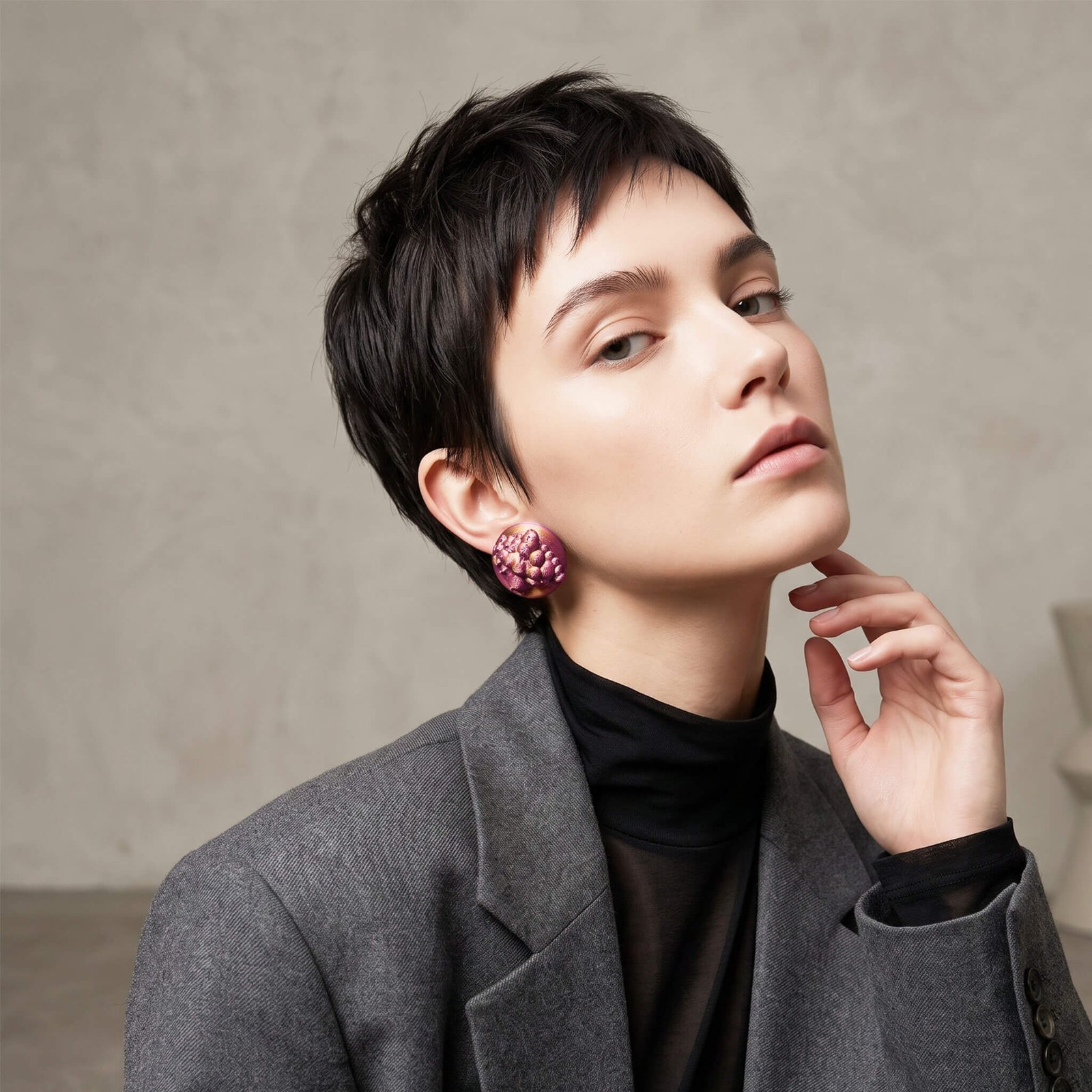 Pendientes Stardust violeta - Imagen 6