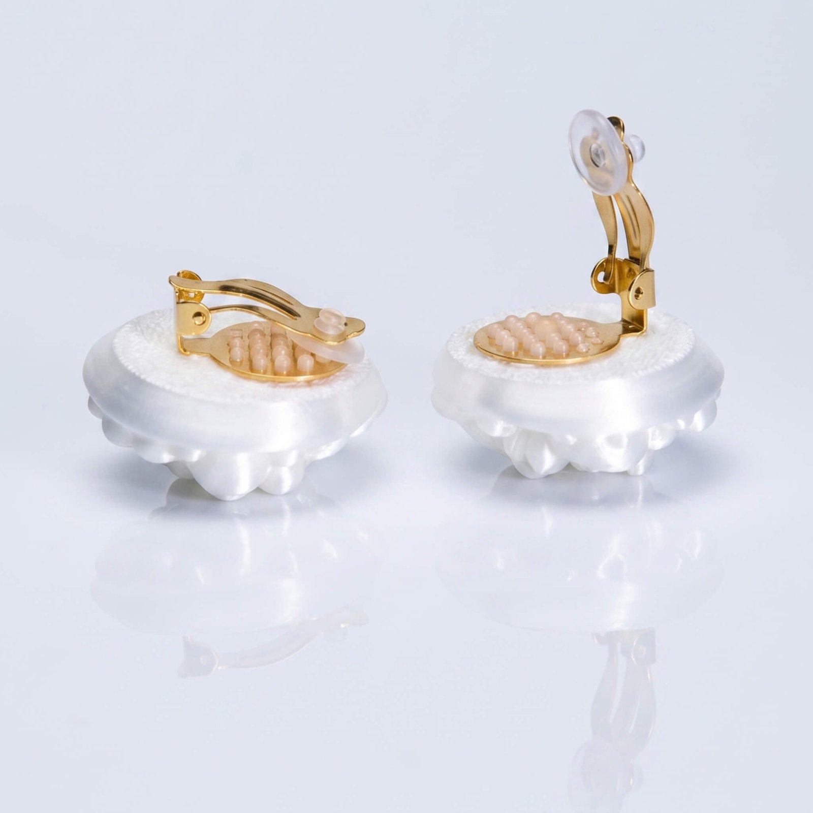 Pendientes Stardust perla blanca - Imagen 3