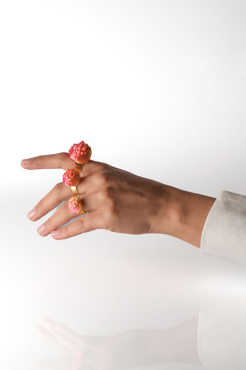 Bubbles ring Fuchsia Pulse