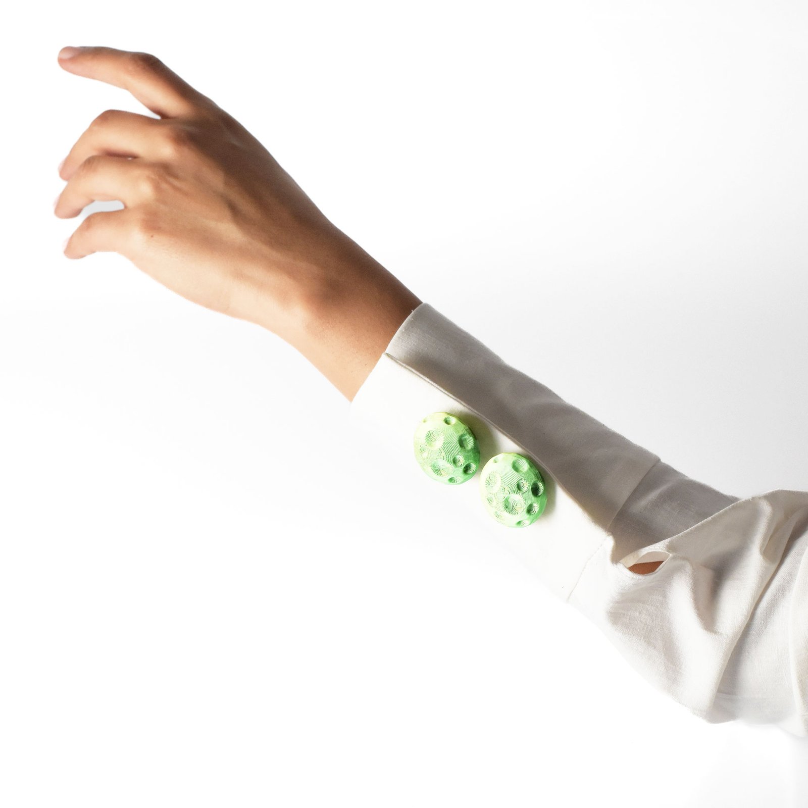Half moon button cover green - NODOS by G