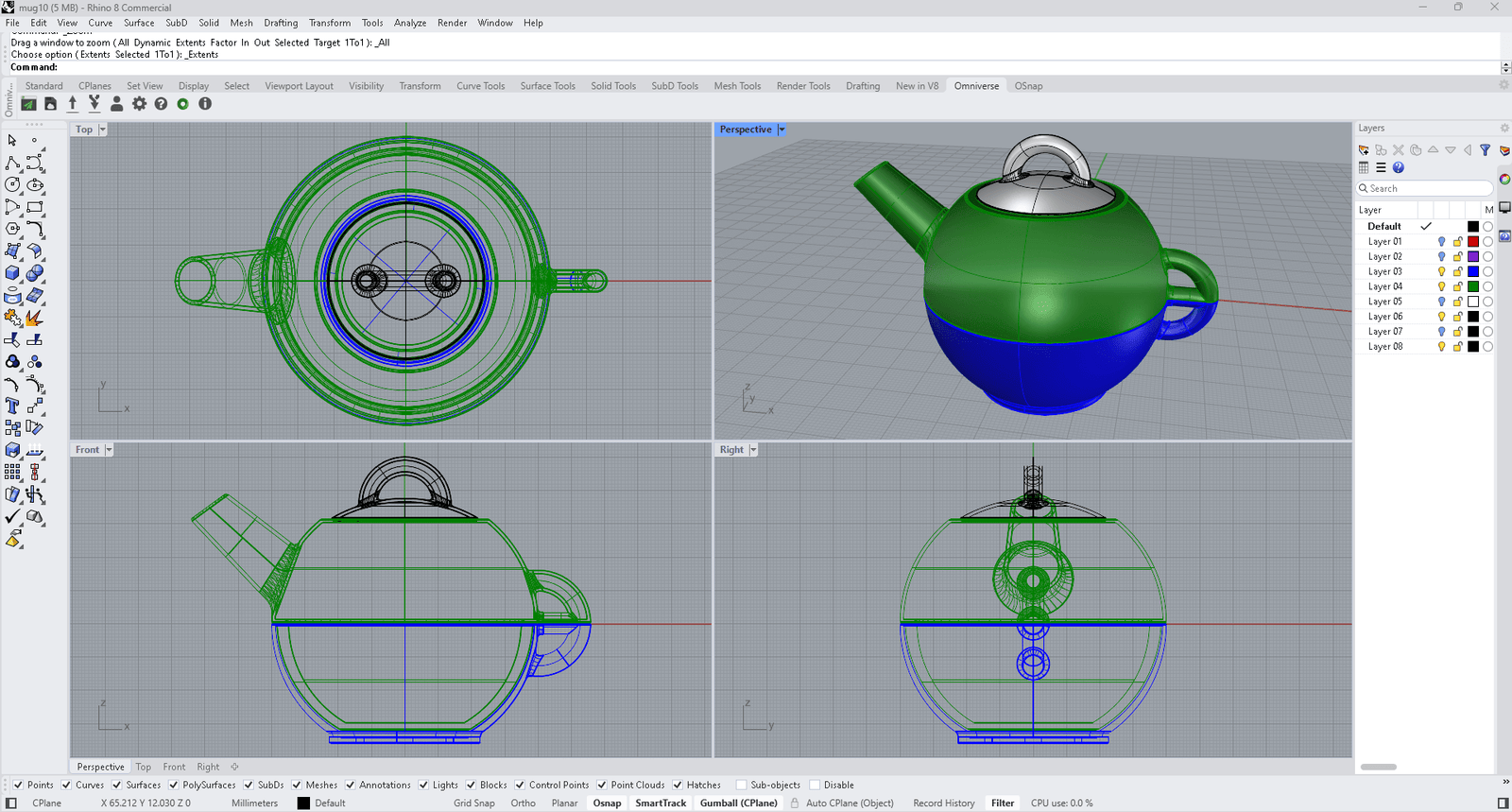Rhinoceros curso diseno 3d 